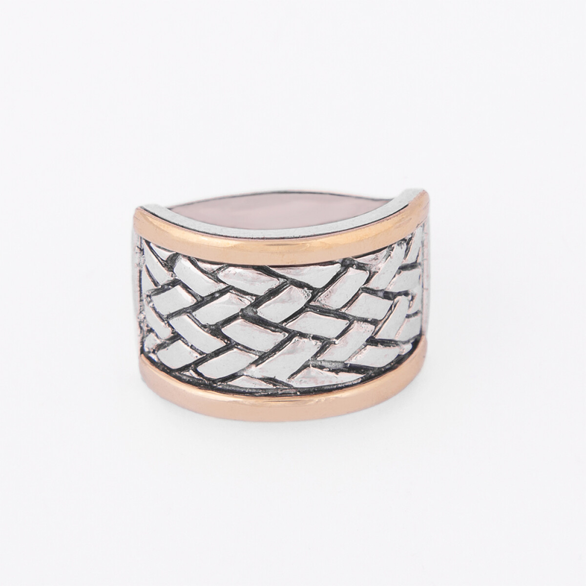 Anillo Becky - Plata y Oro 