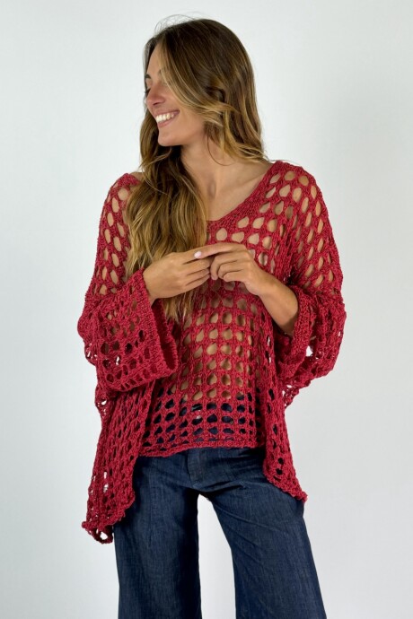 TOP SERRANO Rojo
