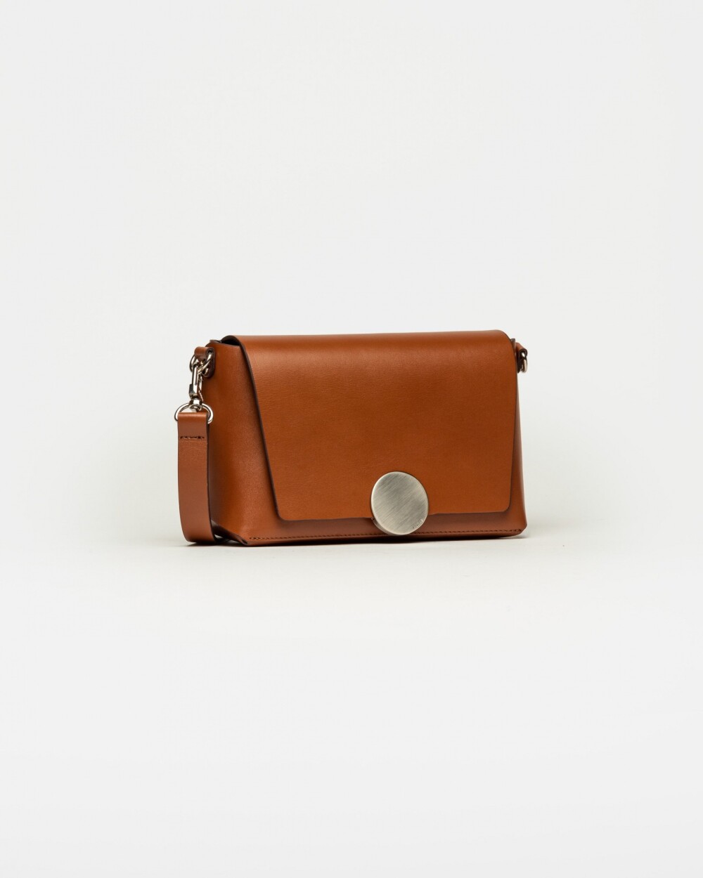 Bandolera Oasis en cuero vaquita Cuoio