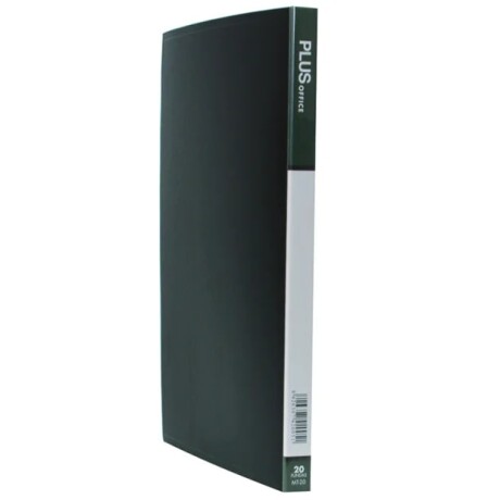 Carpeta Plus Office con Lomo 20 fundas Negra