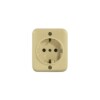 TOMA EXTERNA SCHUKO 2P+T MARFIL C/ ROSETA TOMA EXTERNA SCHUKO 2P+T MARFIL C/ ROSETA
