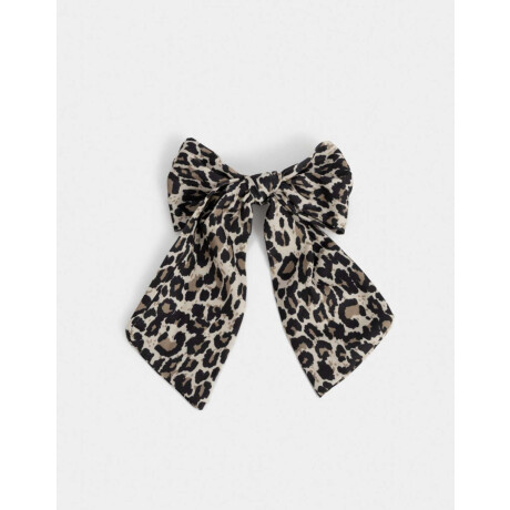 Hebilla Francesa Moño Animal Print Estampado Animal Print