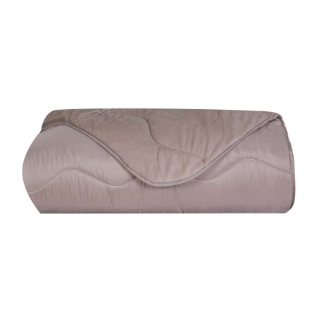 ACOLCHADO QUEEN ALGODON NATURAL-BEIGE BLEND COMFORT CAQUI