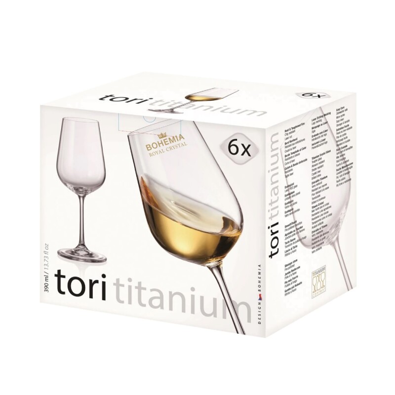 SET 6 COPA VINO BLANCO 390ML TORI TITANIUM BOHEMIA SET 6 COPA VINO BLANCO 390ML TORI TITANIUM BOHEMIA