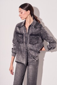 Camisa Denim Gris
