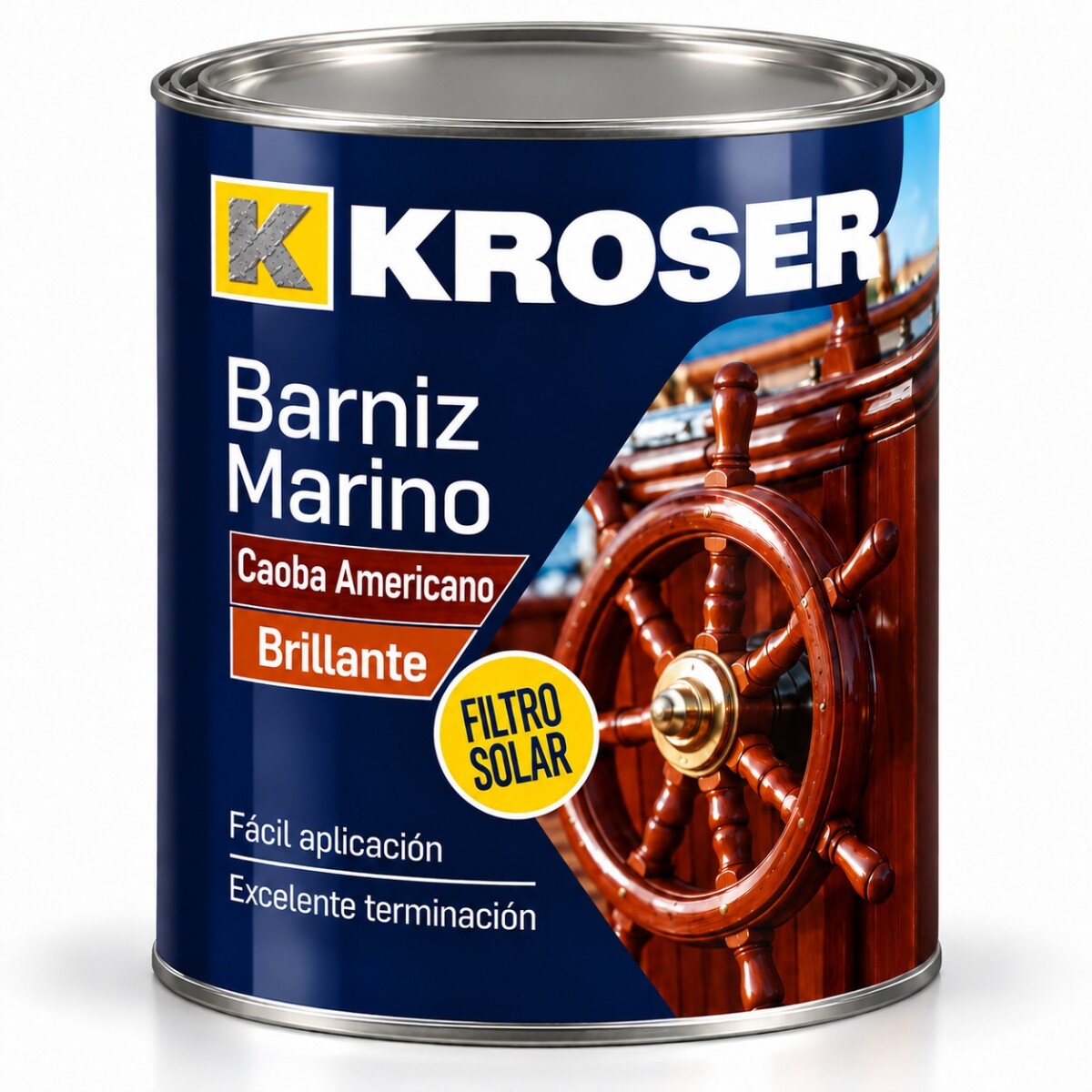 BARNIZ KROSER CAOBA AMERICANO BRILLANTE 0.90L - N/a 