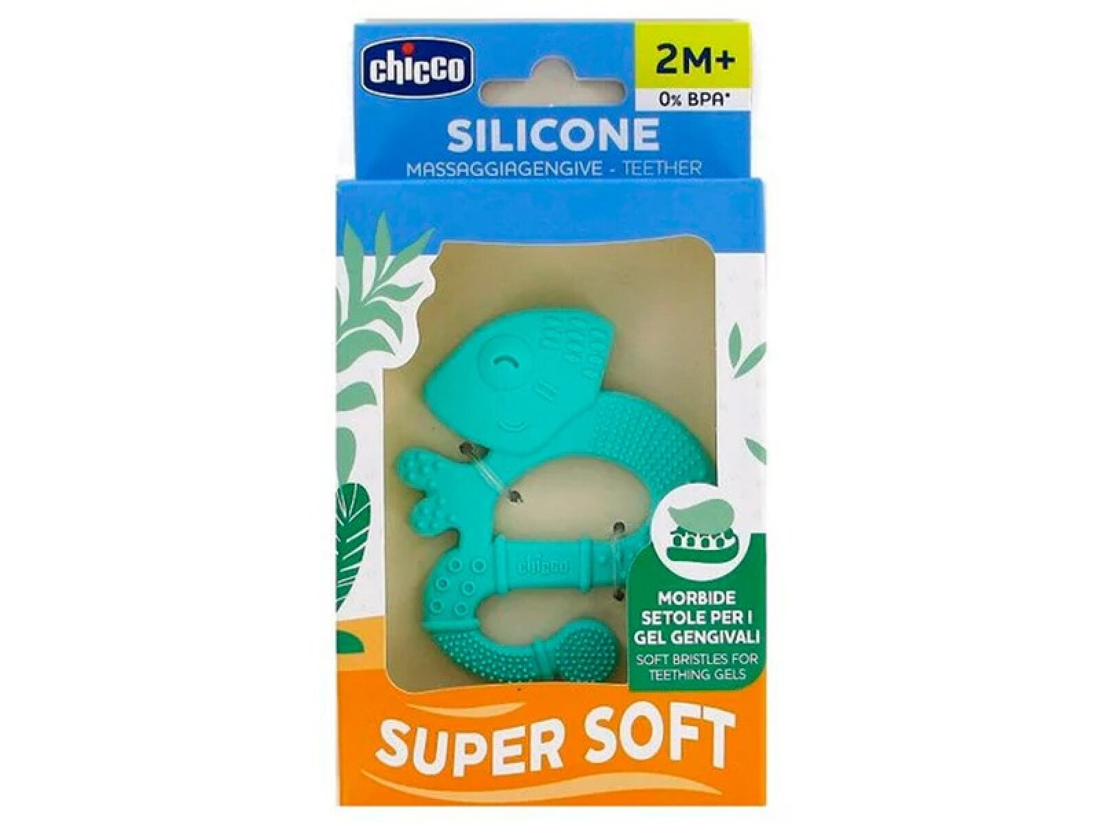 Mordillo iguana CHICCO silicona 2m+ 