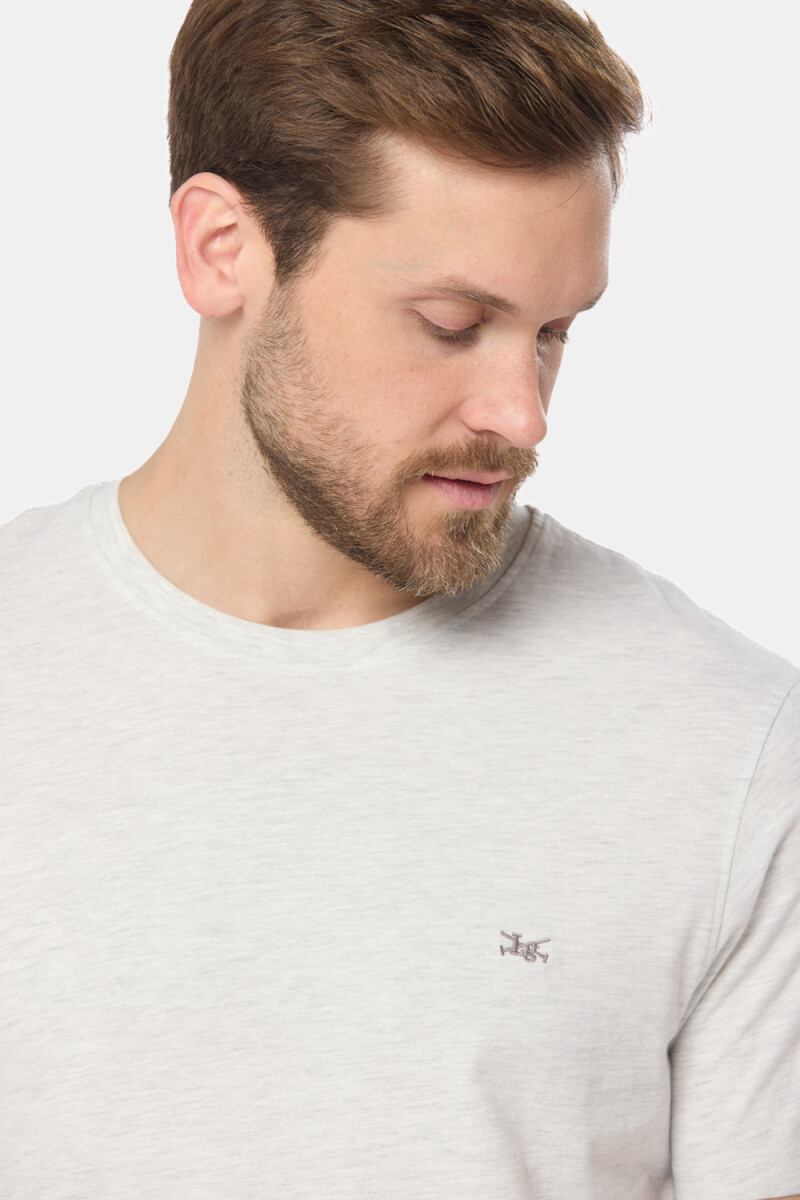 REMERA LISA DE ALGODÓN - Gris 
