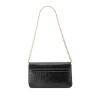 Blais Flap Shoulder Bag Black