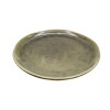 PLATO CERAMICA VERDE ARTESANAL P/POSTRE 21X2.2CM Unica