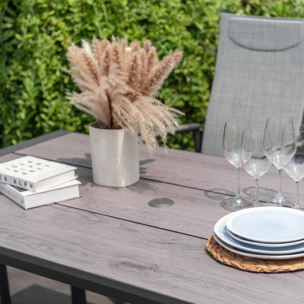 Mesa De Aluminio Para Jardín - Urbanite - 160x90 Gris