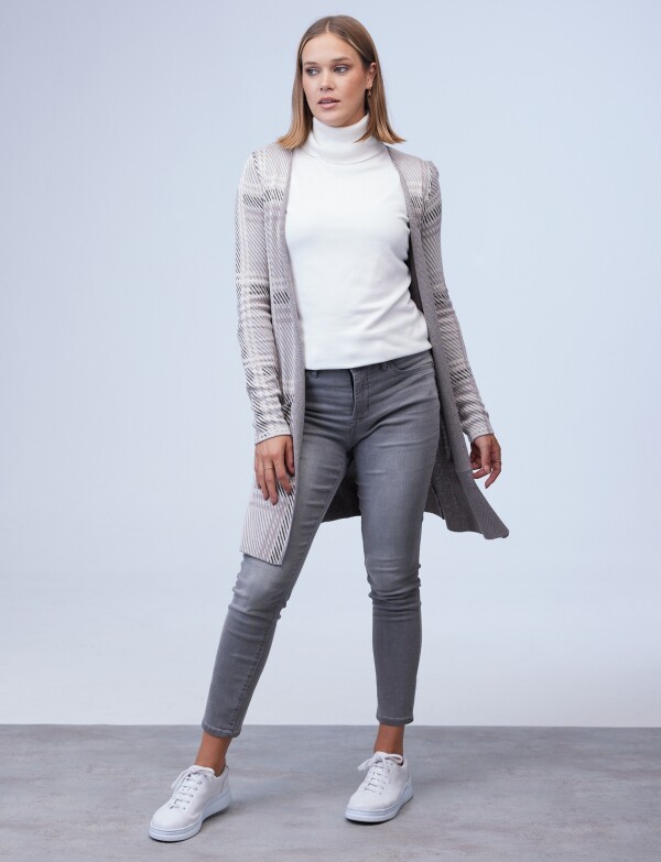 Cardigan Print MULTI/GRIS