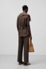 PANTALÓN LINO Marron