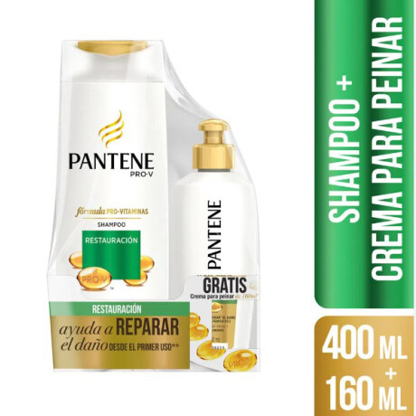 Pack Pantene Shampoo + Aco Restauración sh + Cr peinar