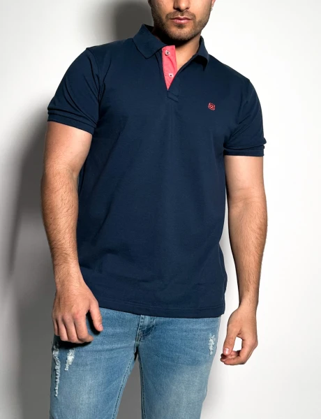 Remera polo pique lisa Lux Navy