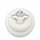 Anillo con Zirconia central y tres pequeñas en laterales Anillo con Zirconia central y tres pequeñas en laterales