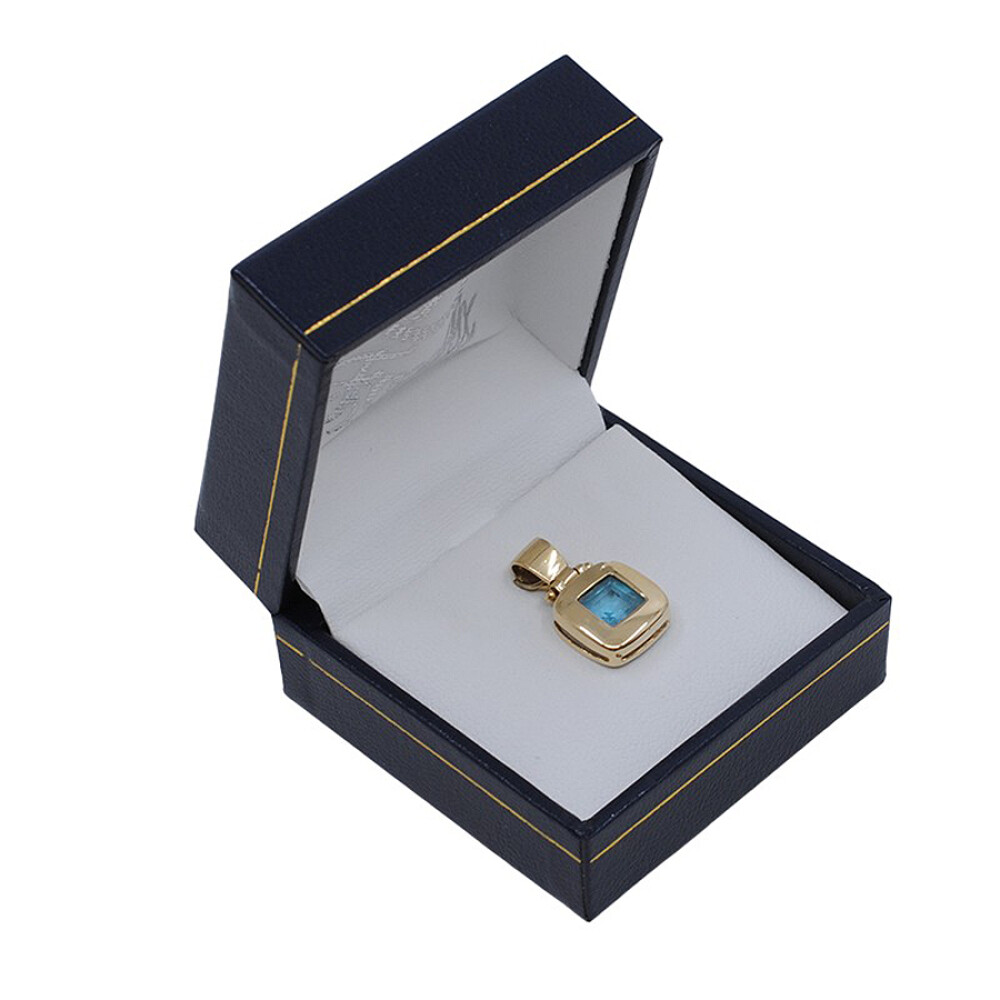 Colgante En Oro 18K Y Topacio Colgante En Oro 18K Y Topacio