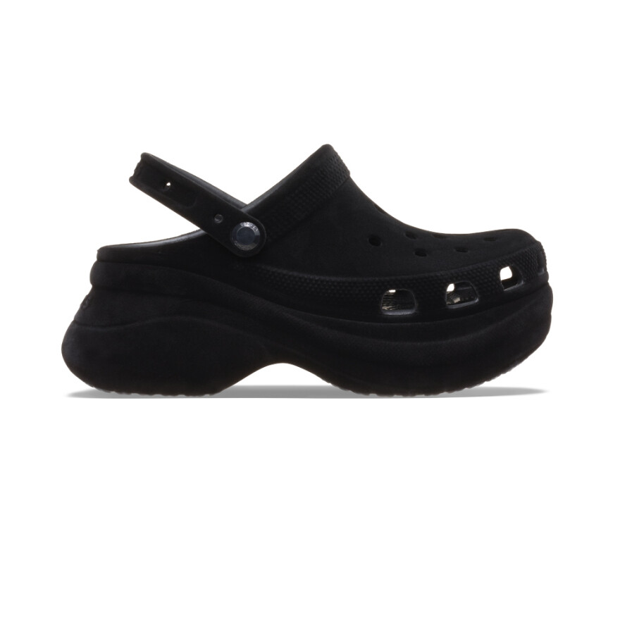 Plataformas Crocs Bae Velvet Clog W Mujer Black