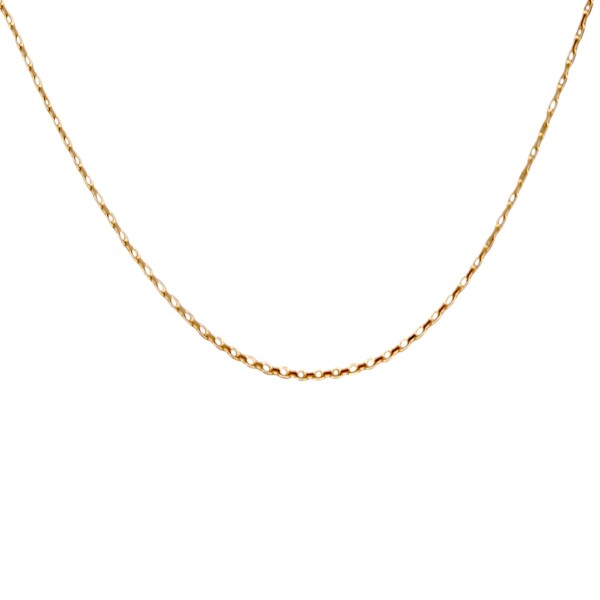 Cadena oro Force fina -Oro bajo -Sin Piedra-CD8072 Sinpiedra
