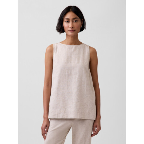 LONGLINE SHELL - LINEN FLAX LINEN