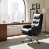 Silla de oficina Giratoria en Ecocuero Modelo Boss Negra Silla de oficina Giratoria en Ecocuero Modelo Boss Negra