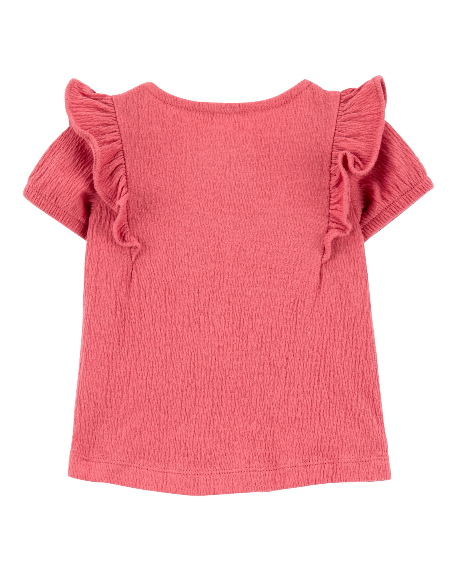 Set tres piezas de jersey arrugado, short, blusa y vincha Sin color