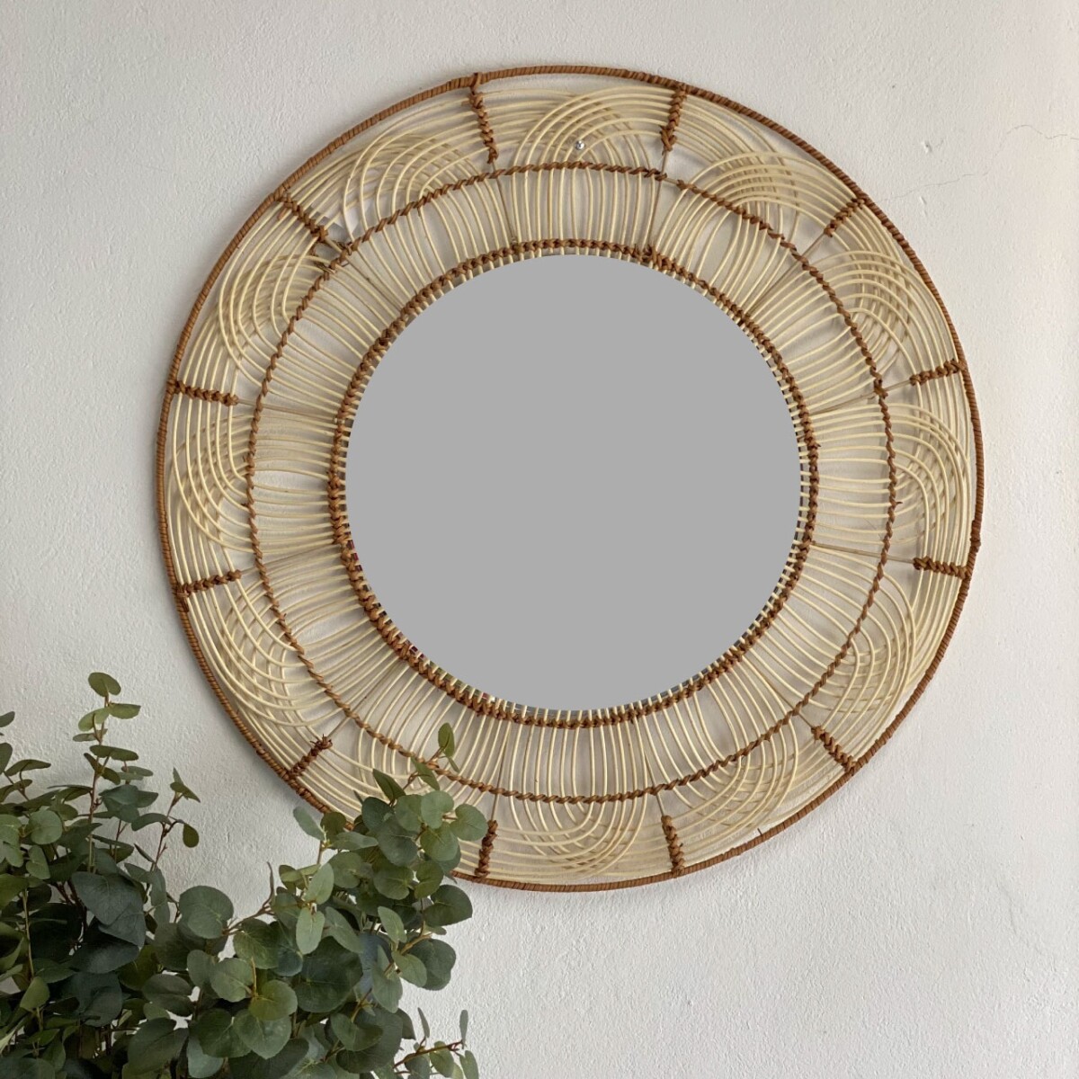 ESPEJO REDONDO EN RATÁN GXRM30 