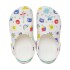 Classic Doodle Print Clog K - Niños White/multi