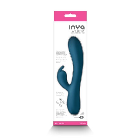 Vibrador Rabbit Estimulador Inya Luv Bunny Azul