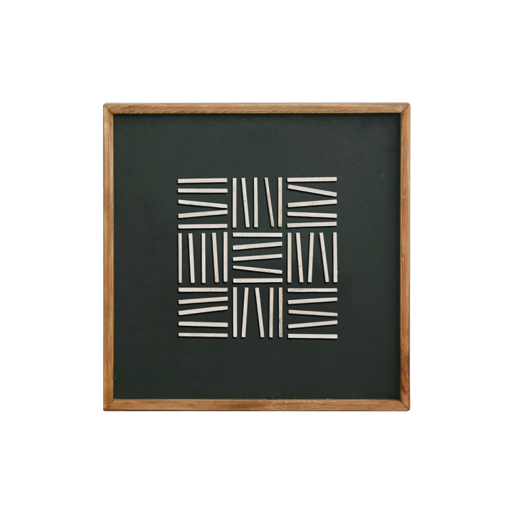 CUADRO DECORATIVO MADERA MACIZA 62 Cm x 62 Cm - LÍNEA RÚSTICA N°1