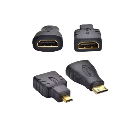 Cable HDMI a HDMI M-M con Adaptador Micro HDMI y Mini HDMI Cable HDMI a HDMI M-M con Adaptador Micro HDMI y Mini HDMI