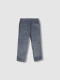 Pantalon De Pana Con Cinturilla Elastica Gris Azulado