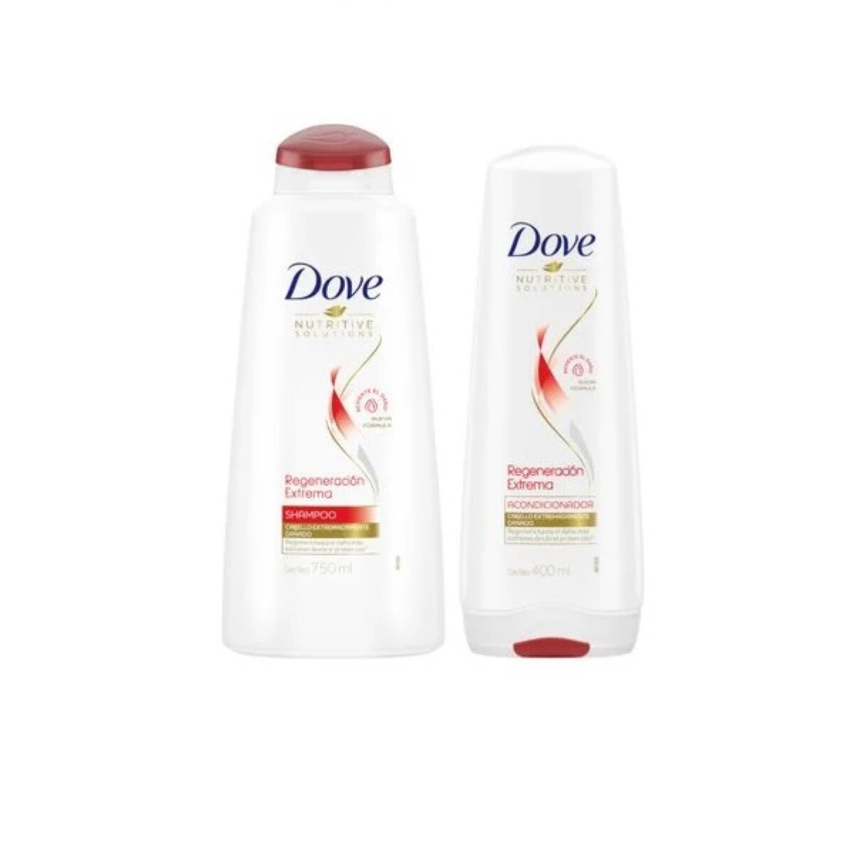 Shampoo Dove Regeneración Extrema 750 Ml. + Aco. 400 Ml. 