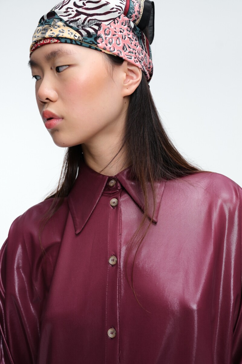 CAMISA BRILLO Bordo