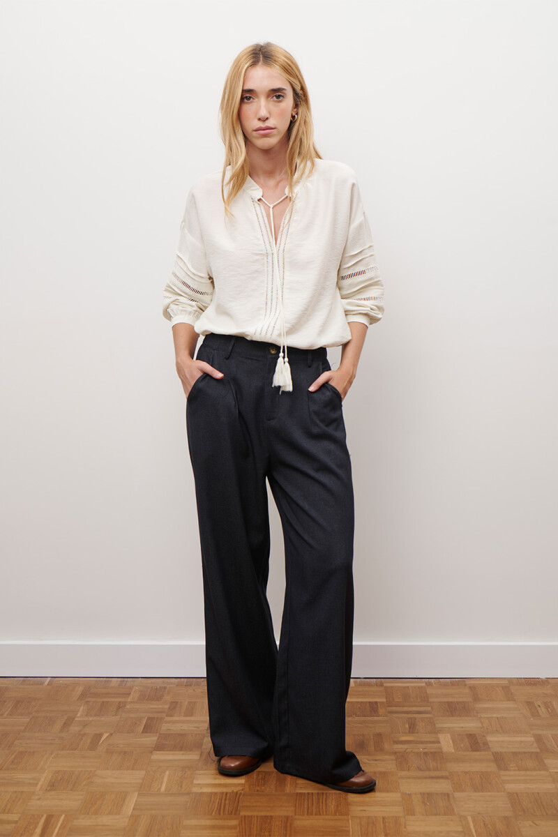 PANTALON JEAN TEXTIL NEGRO