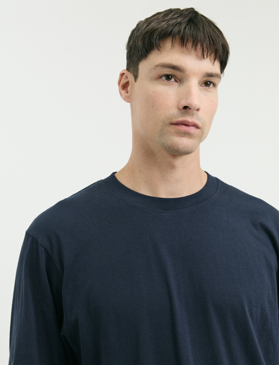 520682 T-SHIRT HARRINGTON LABEL Azul Oscuro