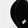 Cartera al Hombro Lua En Cuero Gamuza Negro