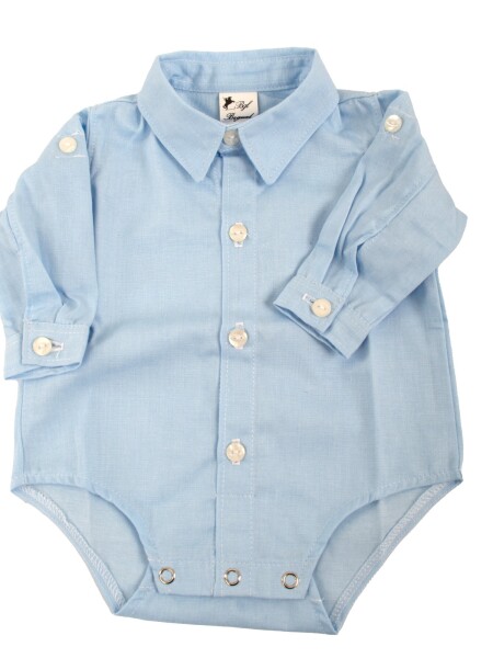 Camisa Body celeste liso