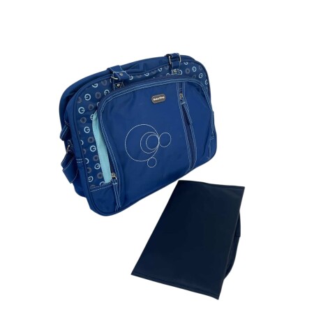 Bolso Maternal con Divisiones y Cambiador C860 AZUL