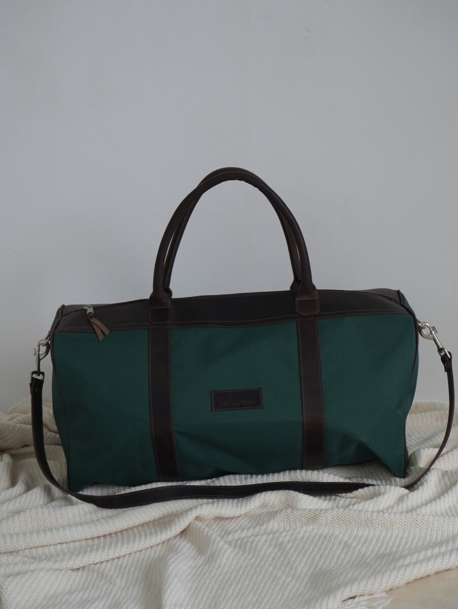 Bolso Sport XL - Chocolate / Verde Inglés 