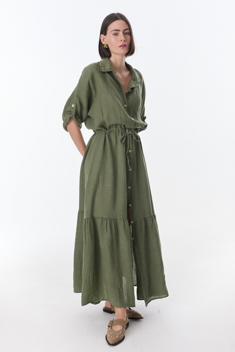 Vestido Camisero Vitta - Verde 