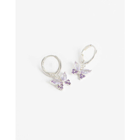 Aros Argollas Cubic zirconia Plateado
