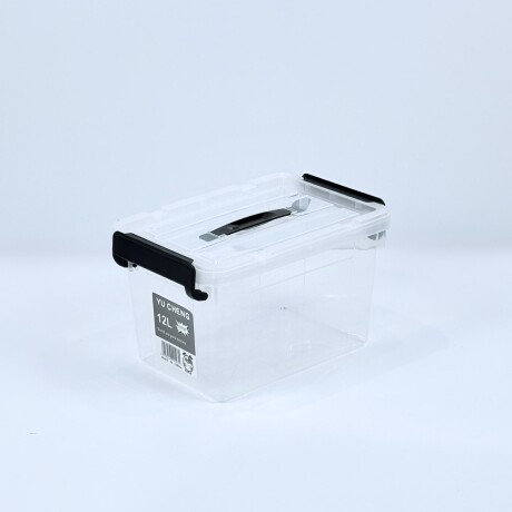 Caja de Almacenamiento Transparente 12L / 32cm x 23cm x 19cm Caja de Almacenamiento Transparente 12L / 32cm x 23cm x 19cm
