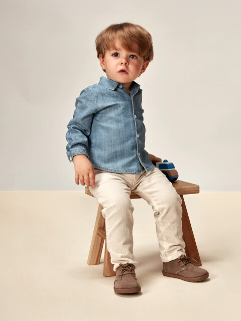 Camisa Bebe Denim Denim