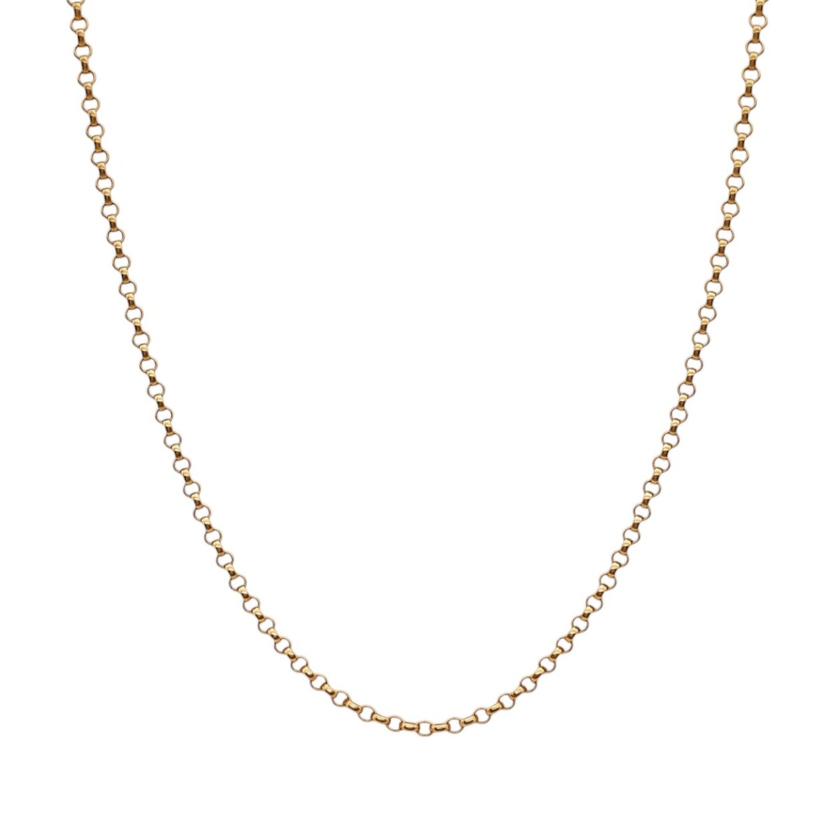 Cadena oro Rolo-Oro bajo -Sin Piedra-CD8002 - sinpiedra 