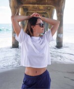 Polo Manga Corta Boxy Mujer Classic White