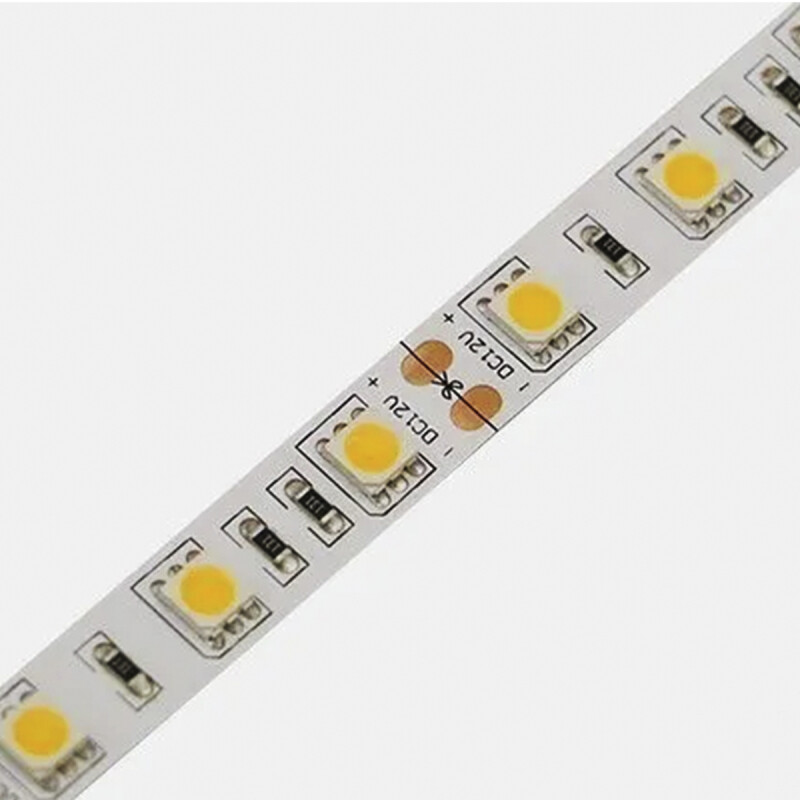 Cinta luz led fría 5 mts + Transformador rgb 3528 FRIO