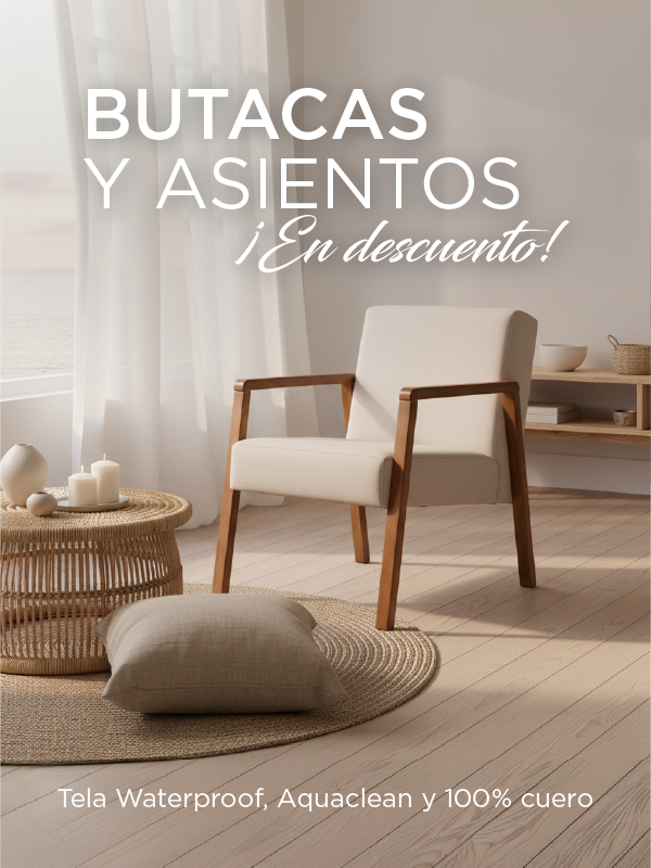 BUTACAS Y ASIENTOS ¡en descuento!