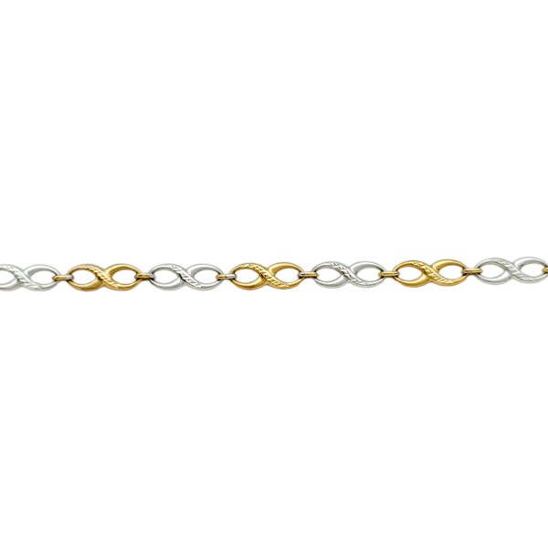 Pulsera Infinito -Oro bajo-Sin Piedra-PU8051 sinpiedra