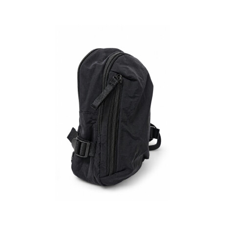 Morral mochila cruzada ajustable con bolsillos Negro